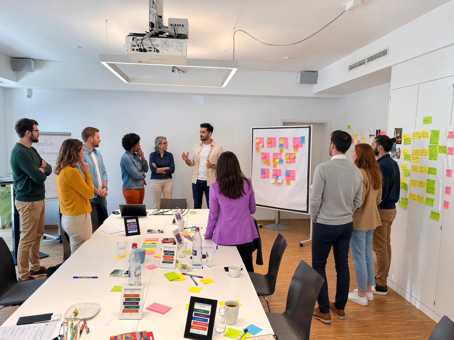 Strengthmaker Workshop — Team arbeitet gemeinsam an Stärkenanalyse